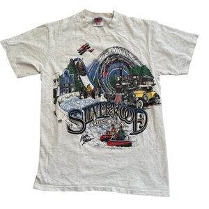 Vintage Oneida Silverwood Park Graphic Tee USA Single Stitch Tourist Retro
